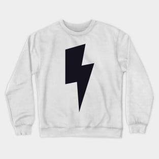 Black Lightning Bolt Crewneck Sweatshirt